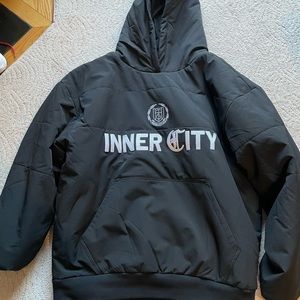 Honor the Gift Puffer Hoodie size XL NWOT